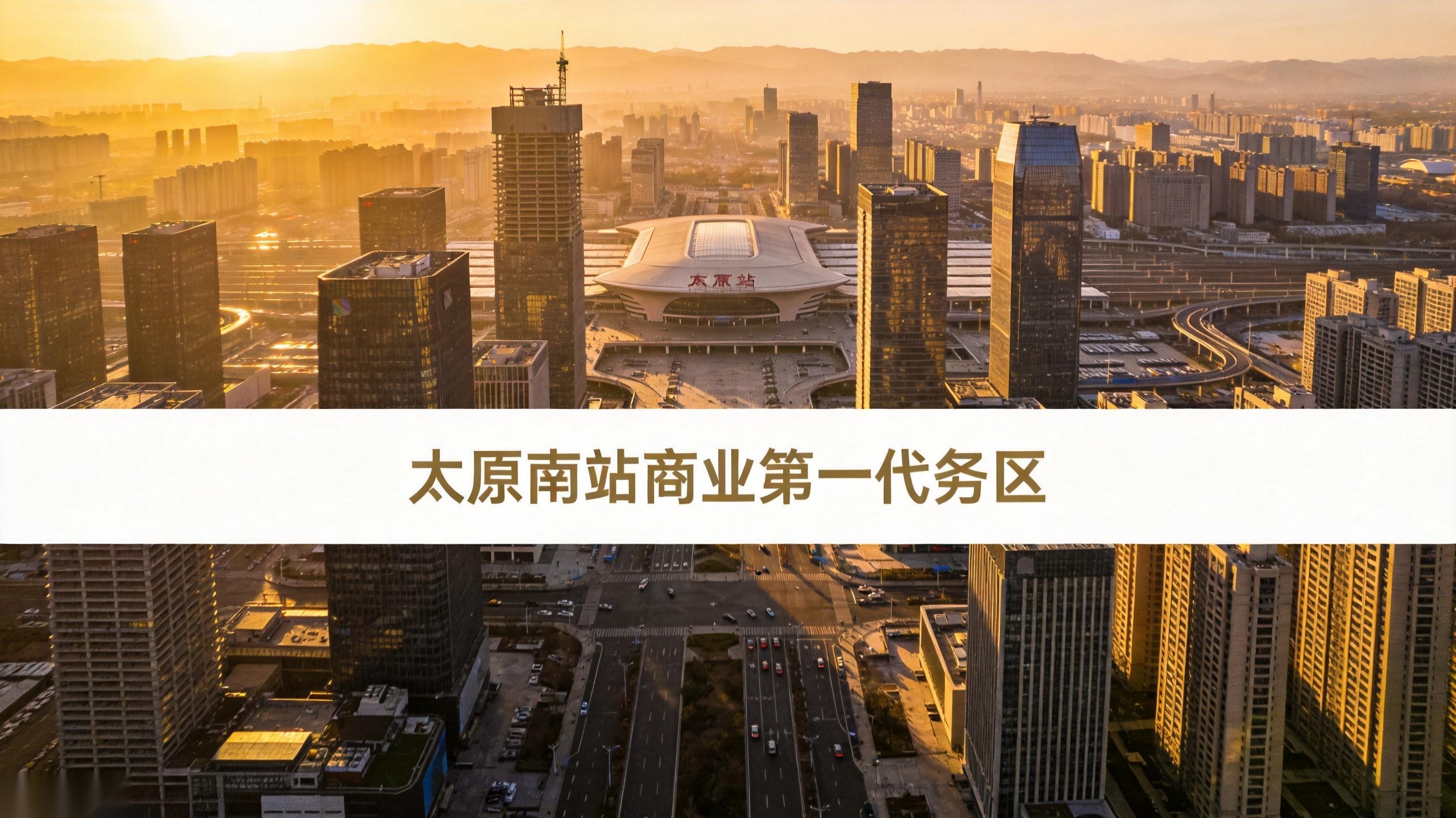 太原南站商务区航拍
